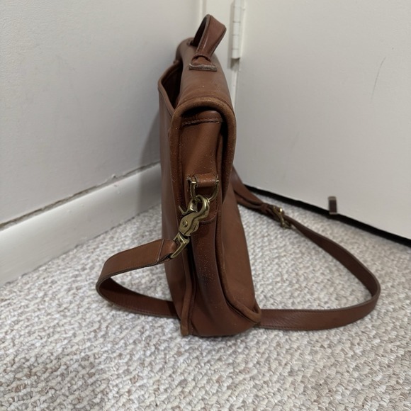 Vintage Coach Lexington Briefcase British Tan Brown Leather Made in USA - Picture 5 of 8